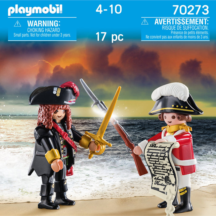 Playmobil 70273 DuoPack Pirate Captain and Red Coat