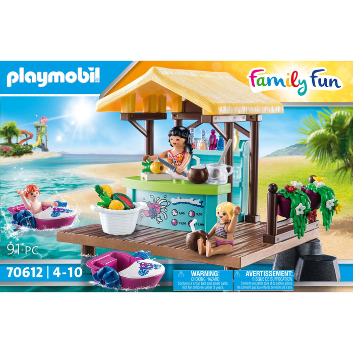 Playmobil 70612 Paddle Boat Rental with Juice Bar