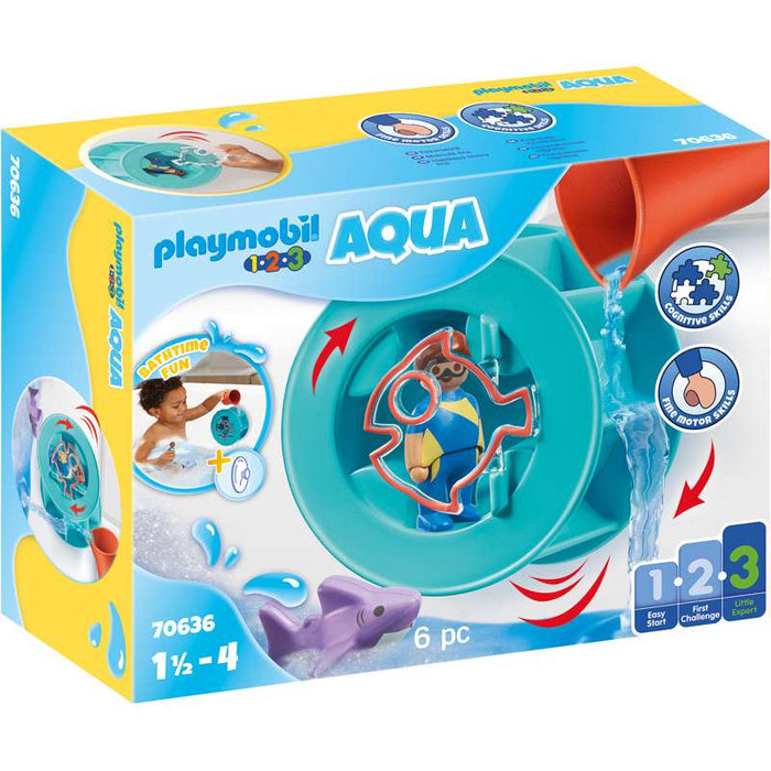 Playmobil 70636 Water Swirl Wheel with Baby Shark