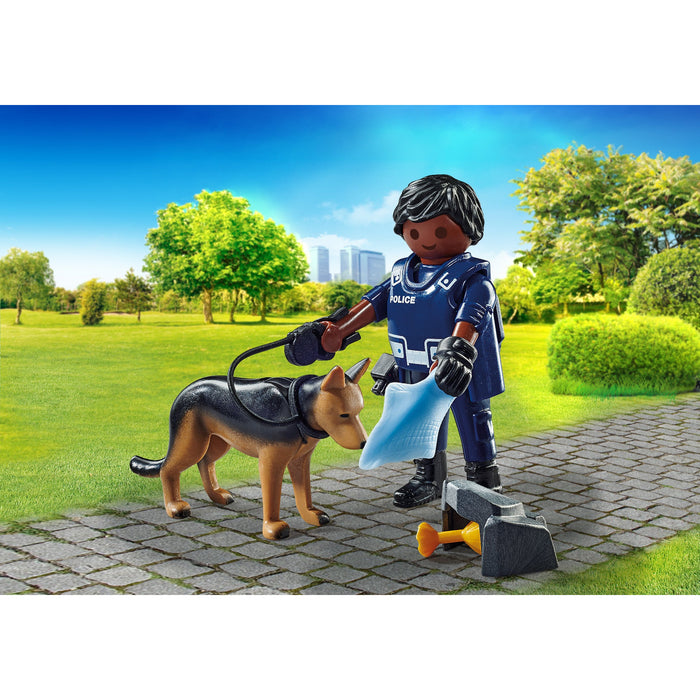 Playmobil 71162 Policeman with Sniffer Dog