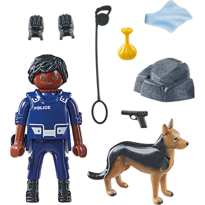 Playmobil 71162 Polizist mit Spürhund