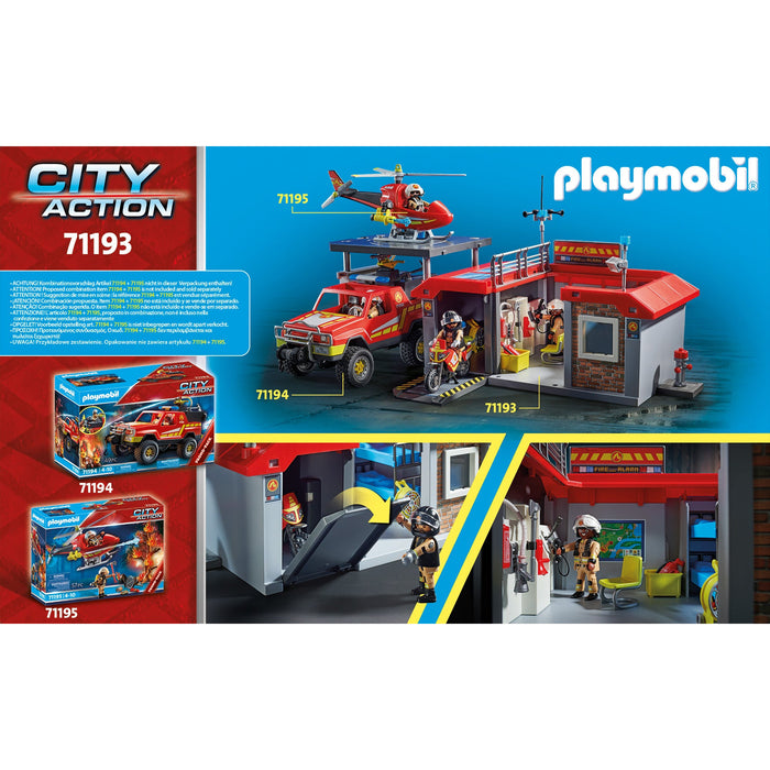 PLAYMOBIL 71193 - City Action - Fire Station - Playpolis