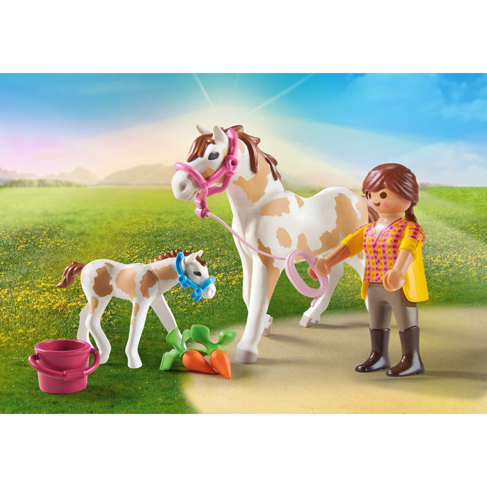 Playmobil 71243 Cheval avec Poulain