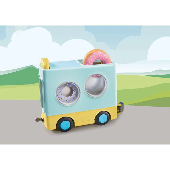 Playmobil 71325 1.2.3: Verrückter Donut Truck mit Stapel- und Sortierfunktion