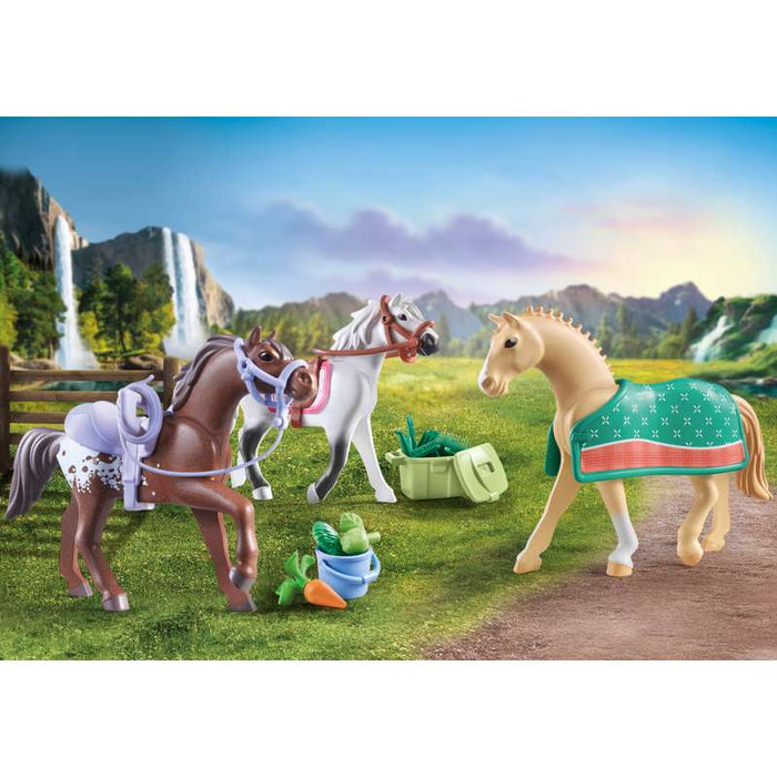 Playmobil 71356 3 Pferde: Morgan, Quarter Horse & Shagya Araber