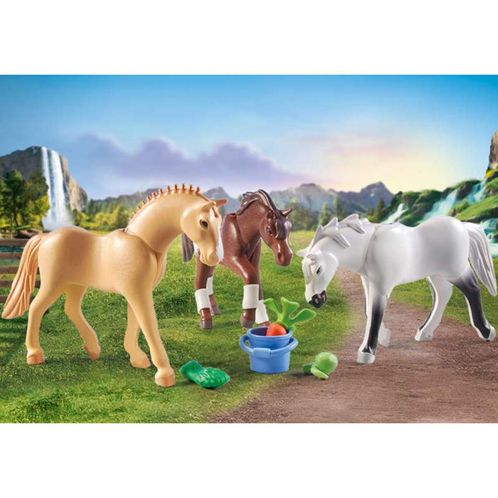 Playmobil 71356 3 Pferde: Morgan, Quarter Horse & Shagya Araber