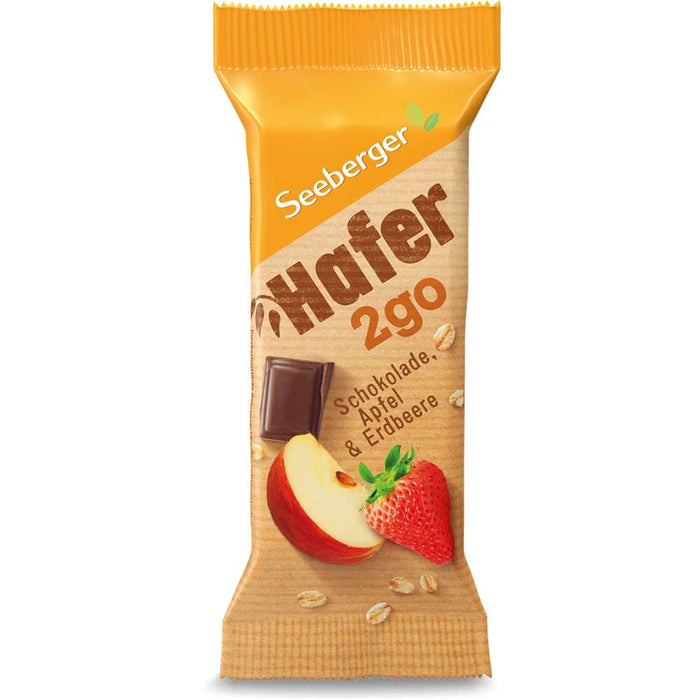 SEEBERGER Hafer2go Schokolade, Apfel und Erdbeeren 50g