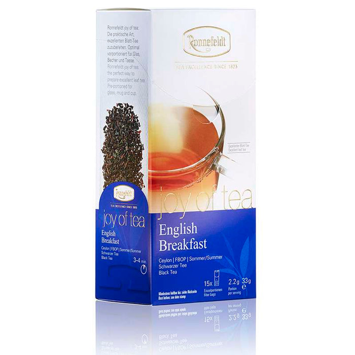 Joy of Tea English Breakfast Schwarzer Tee 15 Teebeutel