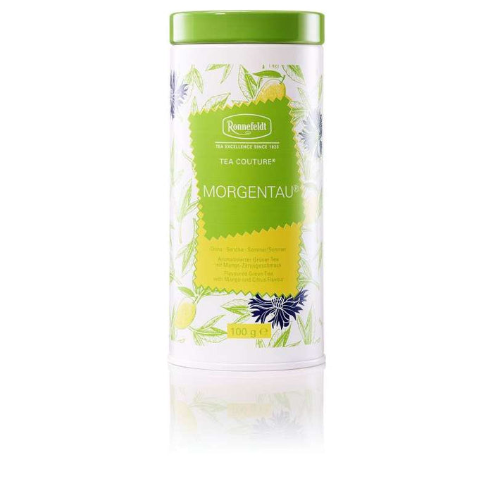 Tea Couture Morgentau® Aromatisierter Grüner Tee mit Mango-Zitrusgeschmack 100 g